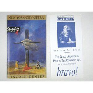 New City Opera Stagebill 1995 Don Giovanni Mozart Christine Brewer Krovytska